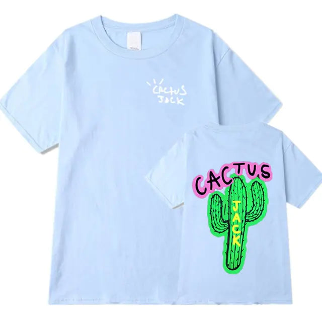 Cactus Print Couple Harajuku T-Shirts