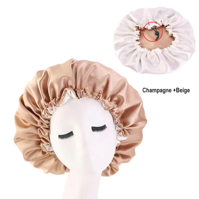 Women Satin Sleeping / Shower Cap