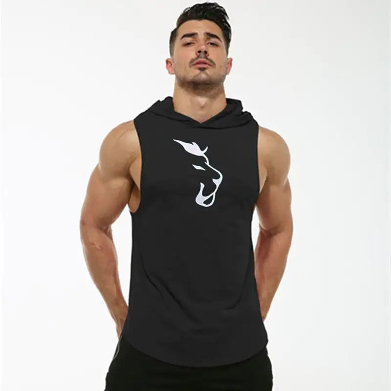 Hooded Sleeveless Men's Vest