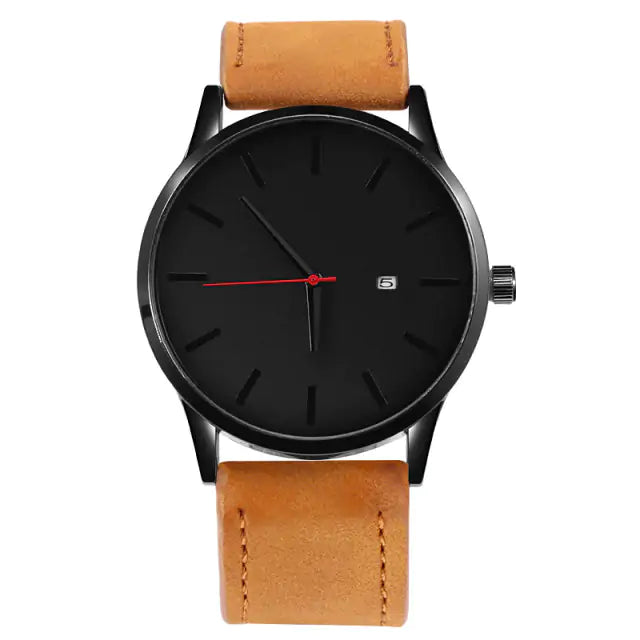 Leather Quartz Watch