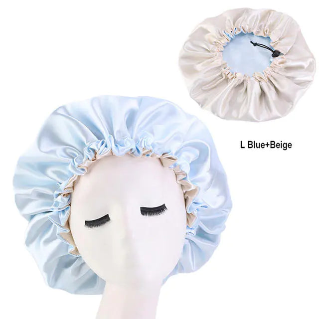 Women Satin Sleeping / Shower Cap