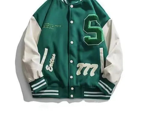 Embroidered Baseball Uniform Jacket