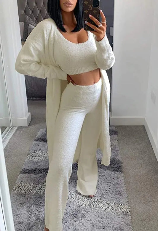 Fleece Loungewear 3-Piece Set