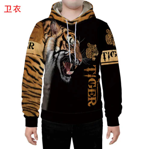 Lion - White Tiger Hoodies