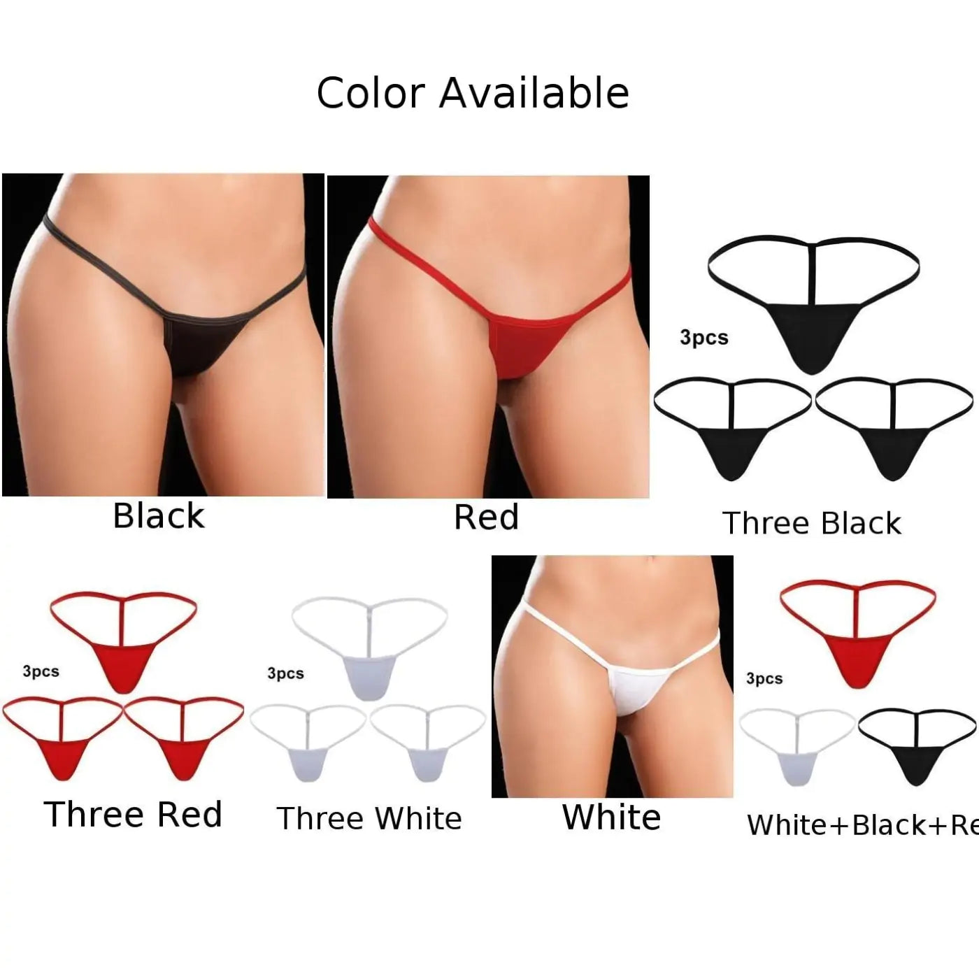 Womens Mini G-string Sexy T-back Thongs