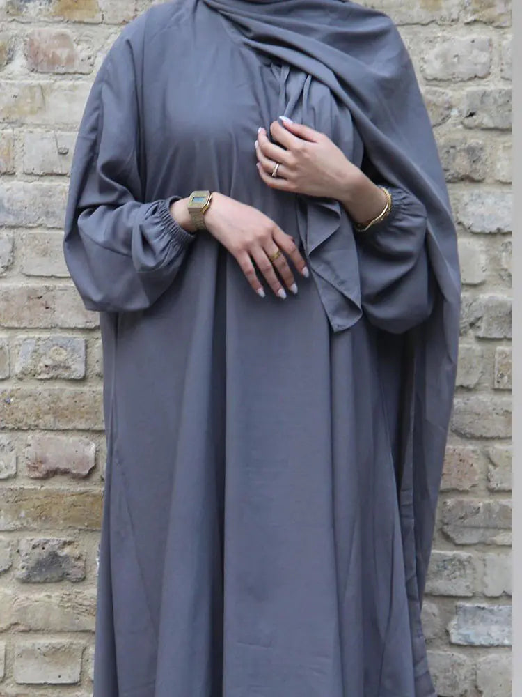 Hooded Abaya Long Dresses Women